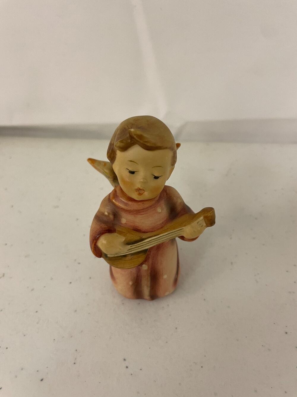 VTG Goebel Hummel Angel Serenade #214 TMK-4 Kneeling Angel Playing Lute Figurine